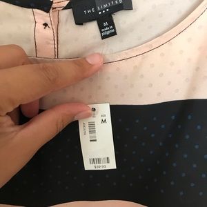 The Limited Tops - PINK & NAVY BLOUSE The Limited Tops - PINK & NAVY BLOUSE